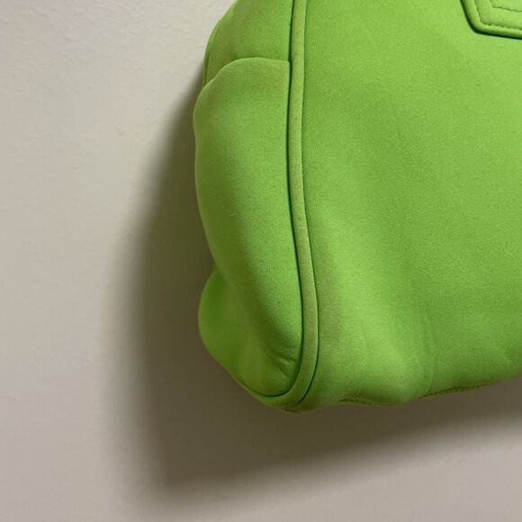 Vintage Puma Oversize Hand Bag Green Neon Polyester Neoprene Y2K - Picture 5 of 14